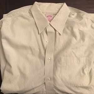 Men’s brooks brother lime green button down
